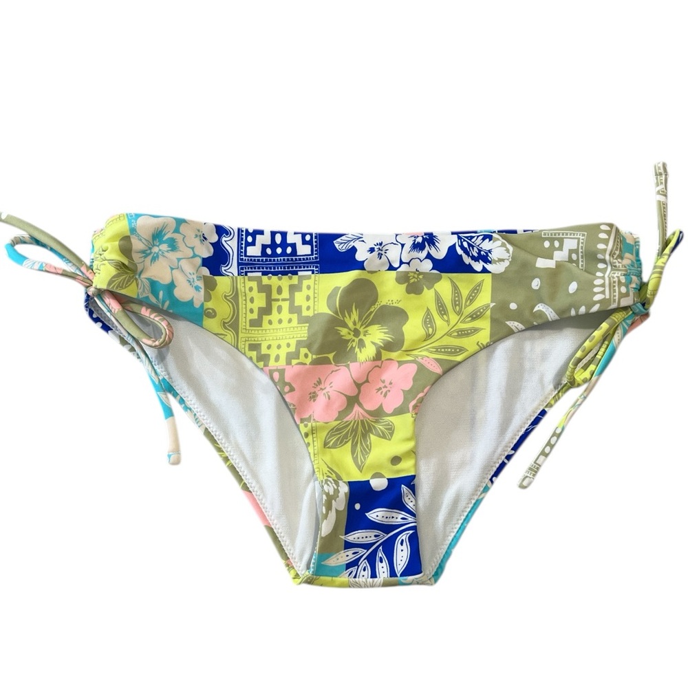 Raisins Juniors' Luna‎ Printed Side-Tie Bikini Bottom, Multi-Colored, Size XS